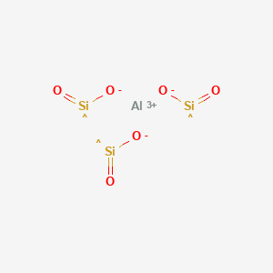 molecular formula Al23H463O36Si115 B082640 Aluminum silicon hydroxide oxide (AlSi5(OH)O11) CAS No. 12408-33-2