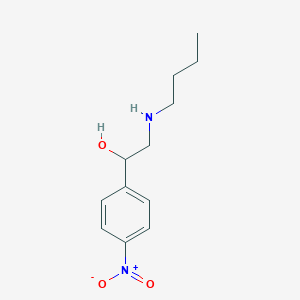 molecular formula C12H18N2O3 B082643 2-(Butylamino)-1-(4-nitrophenyl)ethanol CAS No. 10389-22-7