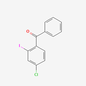 molecular formula C13H8ClIO B8264375 (4-Chloro-2-iodophenyl)(phenyl)methanone 