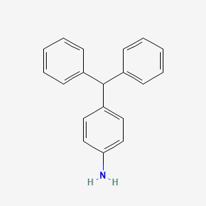 molecular formula C19H17N B8264379 4-Benzhydrylaniline CAS No. 603-38-3