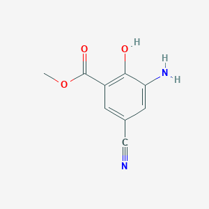 Methyl 3-amino-5-cyano-2-hydroxybenzoate