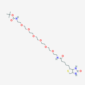 molecular formula C29H54N4O10S B8264414 Biotin-PEG6-CH2CH2NHBoc 