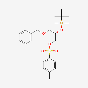 molecular formula C23H34O5SSi B8264453 (S)-3-(Benzyloxy)-2-((tert-butyldimethylsilyl)oxy)propyl 4-methylbenzenesulfonate 