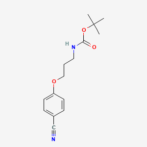 Tert-butyl N-[3-(4-cyanophenoxy)propyl]carbamate