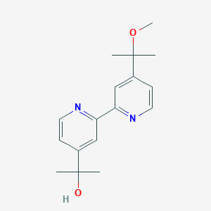 molecular formula C17H22N2O2 B8264515 2-(4'-(2-Methoxypropan-2-yl)-[2,2'-bipyridin]-4-yl)propan-2-ol 