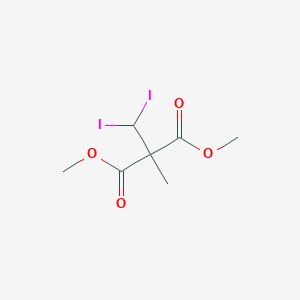 molecular formula C7H10I2O4 B8264531 Dimethyl 2-(diiodomethyl)-2-methylmalonate 