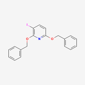 molecular formula C19H16INO2 B8264537 2,6-Dibenzyloxy-3-iodopyridine 