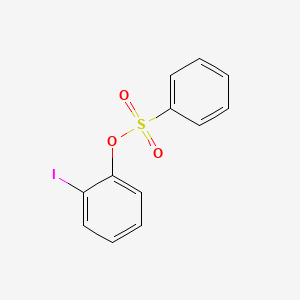 molecular formula C12H9IO3S B8264539 2-Iodophenyl benzenesulfonate 