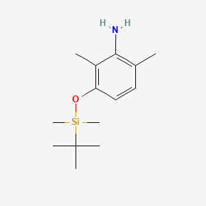 molecular formula C14H25NOSi B8264544 3-[(Tert-butyldimethylsilyl)oxy]-2,6-dimethylaniline 