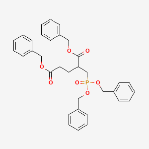 molecular formula C34H35O7P B8264545 Dibenzyl [[bis(benzyloxy)phosphoryl]methyl]pentanedioate 