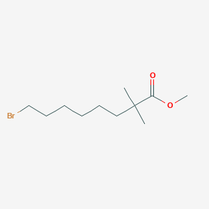 molecular formula C11H21BrO2 B8264766 Methyl 8-bromo-2,2-dimethyloctanoate 