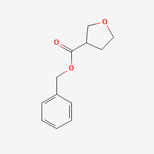 molecular formula C12H14O3 B8264832 Benzyl oxolane-3-carboxylate 