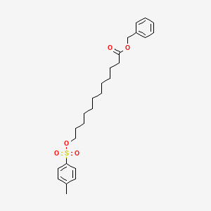 molecular formula C26H36O5S B8264863 Benzyl 12-(tosyloxy)dodecanoate 