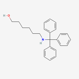 molecular formula C25H29NO B8264991 6-[(TRIPHENYLMETHYL)AMINO]HEXAN-1-OL 
