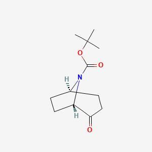 molecular formula C12H19NO3 B8265184 tert-butyl (1S,5R)-2-oxo-8-azabicyclo[3.2.1]octane-8-carboxylate 
