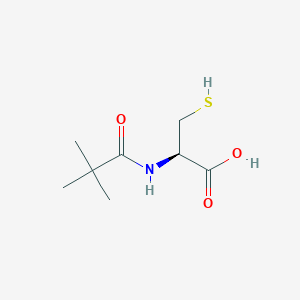 molecular formula C8H15NO3S B8265189 L-Cysteine, N-(2,2-dimethyl-1-oxopropyl)- CAS No. 124529-03-9