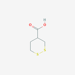 molecular formula C5H8O2S2 B082653 1,2-Dithiane-4-carboxylic acid CAS No. 14091-99-7