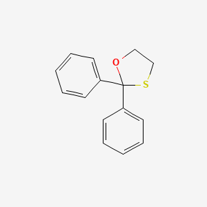 molecular formula C15H14OS B8265561 2,2-Diphenyl-1,3-oxathiolane 