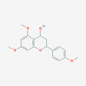 molecular formula C18H20O5 B082656 4-羟基-5,7,4'-三甲氧基黄烷 CAS No. 10493-01-3