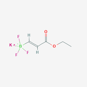 molecular formula C5H7BF3KO2 B8265684 Potassium (E)-(3-ethoxy-3-oxoprop-1-en-1-yl)trifluoroborate 