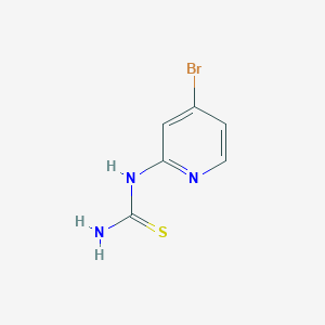 molecular formula C6H6BrN3S B8265725 1-(4-bromopyridin-2-yl)thiourea 
