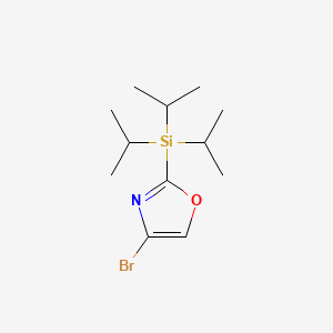 molecular formula C12H22BrNOSi B8265902 (4-bromooxazol-2-yl)-triisopropyl-silane 