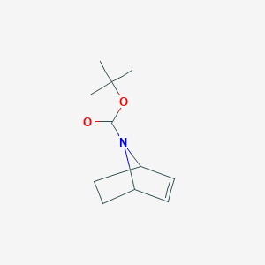 molecular formula C11H17NO2 B8265958 tert-butyl 7-azabicyclo[2.2.1]hept-2-ene-7-carboxylate 