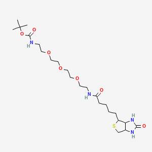 molecular formula C23H42N4O7S B8266026 Biotin-PEG3-CH2CH2NHBoc 
