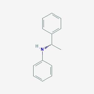 molecular formula C14H15N B8266096 (S)-N-(1-Phenylethyl)aniline 