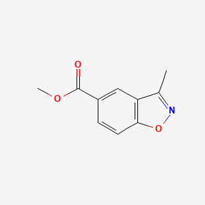 molecular formula C10H9NO3 B8266326 Methyl 3-methylbenzo[d]isoxazole-5-carboxylate 