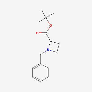 molecular formula C15H21NO2 B8266365 t-Butyl 1-benZylaZetidine-2-carboxylate 
