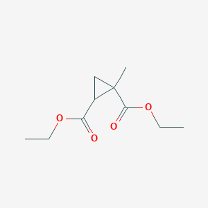 molecular formula C10H16O4 B8266454 Diethyl 1-methylcyclopropane-1,2-dicarboxylate CAS No. 91057-94-2