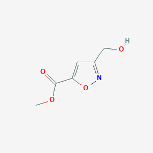 molecular formula C6H7NO4 B8266601 Methyl 3-(hydroxymethyl)-1,2-oxazole-5-carboxylate 