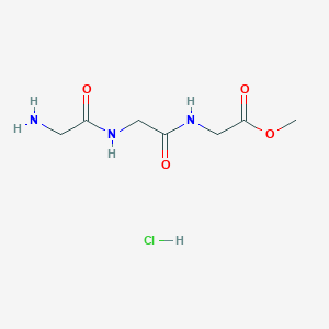 molecular formula C7H14ClN3O4 B8266763 Methyl glycylglycylglycinate hydrochloride 