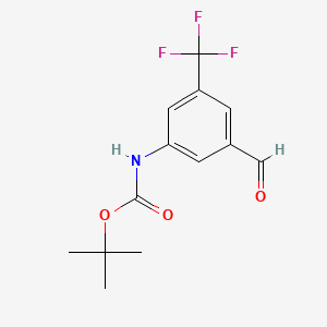 tert-butyl N-[3-formyl-5-(trifluoromethyl)phenyl]carbamate
