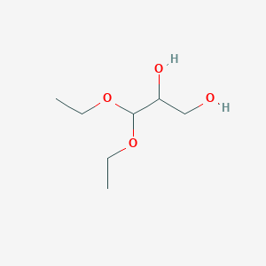 molecular formula C7H16O4 B082672 3,3-二乙氧基丙烷-1,2-二醇 CAS No. 10487-05-5