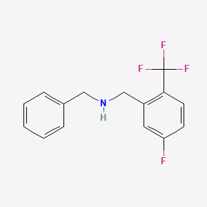 N-Benzyl-1-(5-fluoro-2-(trifluoromethyl)phenyl)methanamine