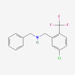 N-Benzyl-1-(5-chloro-2-(trifluoromethyl)phenyl)methanamine