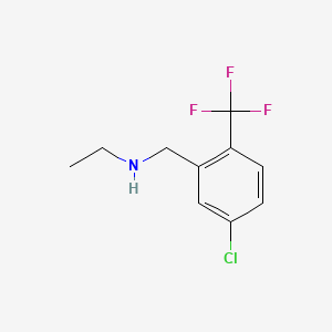 molecular formula C10H11ClF3N B8267479 N-(5-Chloro-2-(trifluoromethyl)benzyl)ethanamine 