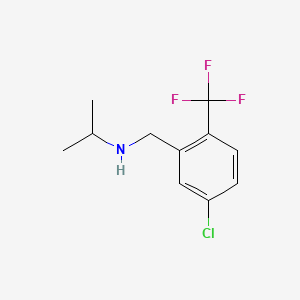 N-(5-Chloro-2-(trifluoromethyl)benzyl)propan-2-amine