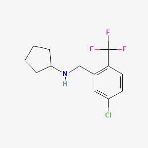 N-(5-Chloro-2-(trifluoromethyl)benzyl)cyclopentanamine