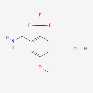 1-(5-Methoxy-2-(trifluoromethyl)phenyl)ethanamine hydrochloride