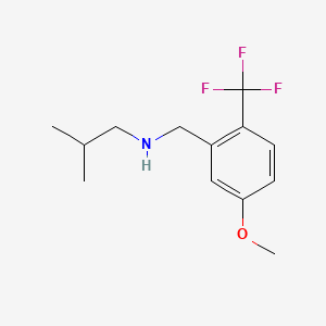 N-(5-Methoxy-2-(trifluoromethyl)benzyl)-2-methylpropan-1-amine