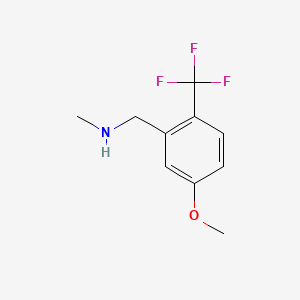 1-(5-Methoxy-2-(trifluoromethyl)phenyl)-N-methylmethanamine