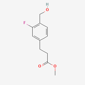 Methyl 3-(3-fluoro-4-(hydroxymethyl)phenyl)propanoate