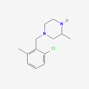 1-(2-Chloro-6-methylbenzyl)-3-methylpiperazine