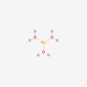 molecular formula H3O3Ru B082677 Ruthenium hydroxide (Ru(OH)3) CAS No. 12135-42-1