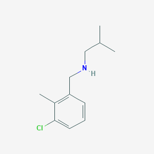 N-(3-Chloro-2-methylbenzyl)-2-methylpropan-1-amine