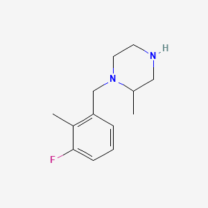 1-(3-Fluoro-2-methylbenzyl)-2-methylpiperazine