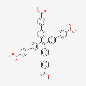 molecular formula C58H44O8 B8268321 Tetramethyl 4',4''',4''''',4'''''''-(ethene-1,1,2,2-tetrayl)tetrakis([1,1'-biphenyl]-4-carboxylate) 